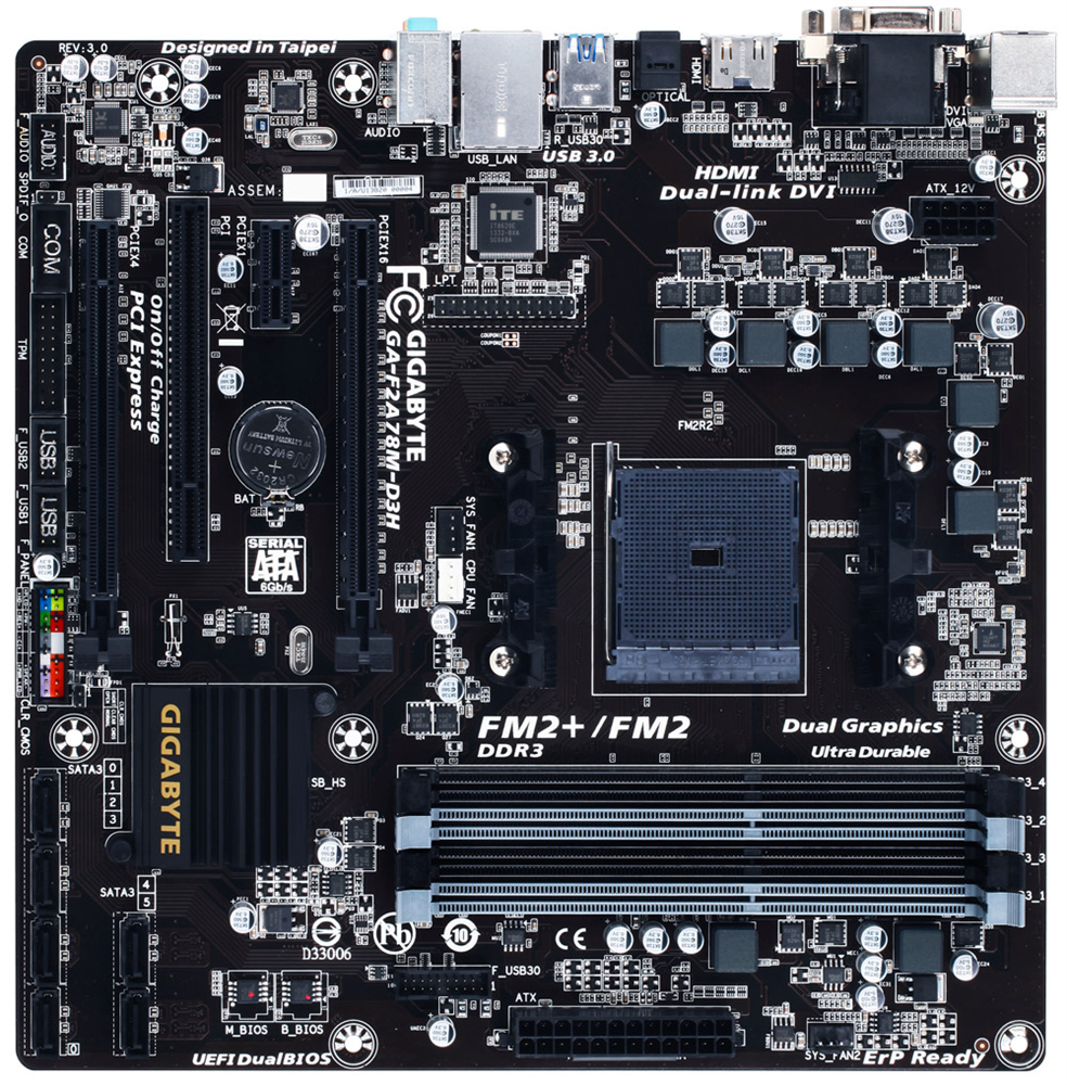 GIGABYTE GA-F2A78M-D3H (rev. 3.0) – image 4