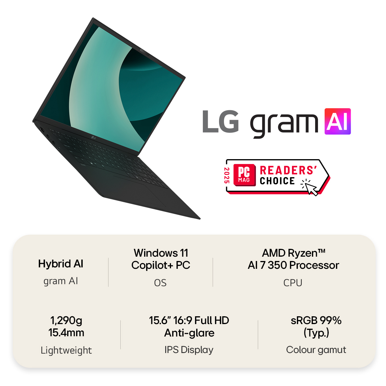 LG Gram AI 15 INCH AMD 16GB 1TB – image 3