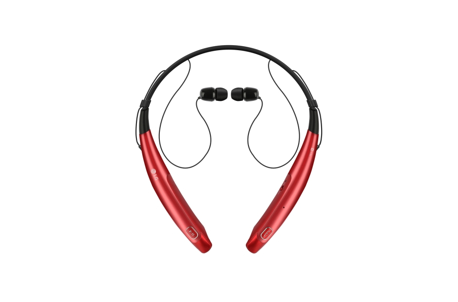 LG HBS-770 headphones/headset Wireless Neck-band Calls/Music Micro-USB Bluetooth Red – image 2