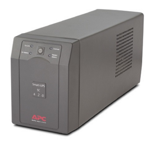 APC Smart-UPS SC 420VA - UPS - CA 120 V - 260 vatios - 420 VA - conectores de salida 4 - gris - no se vende en CO VT y WA - SC420