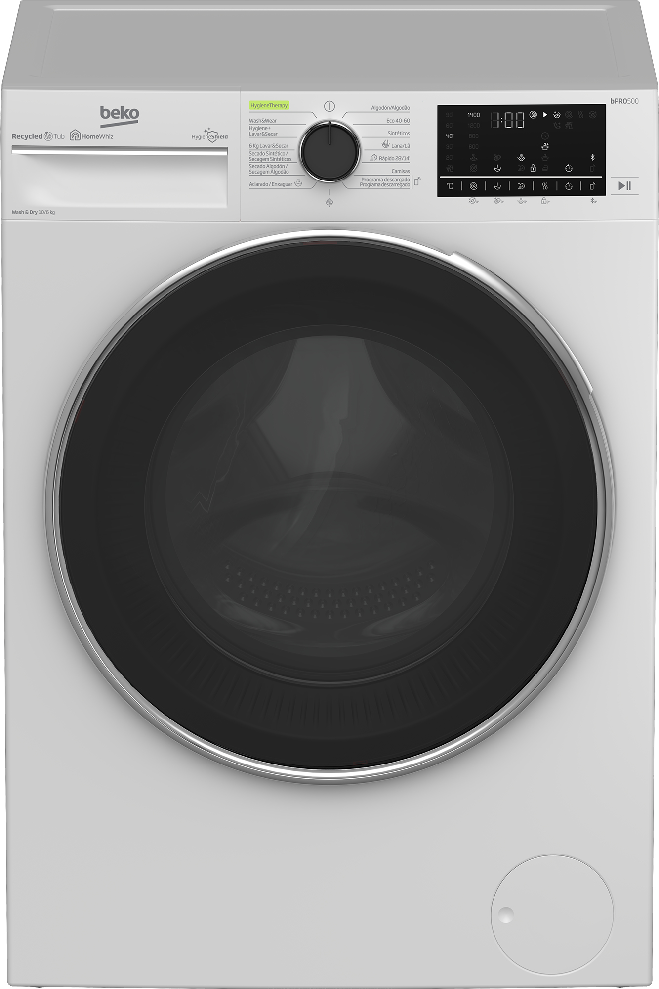 Beko B5DFT510447W washer dryer Freestanding Front-load White – image 1