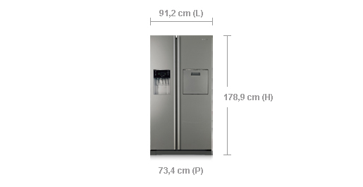Samsung RSA1ZTMG side-by-side refrigerator Freestanding – image 4