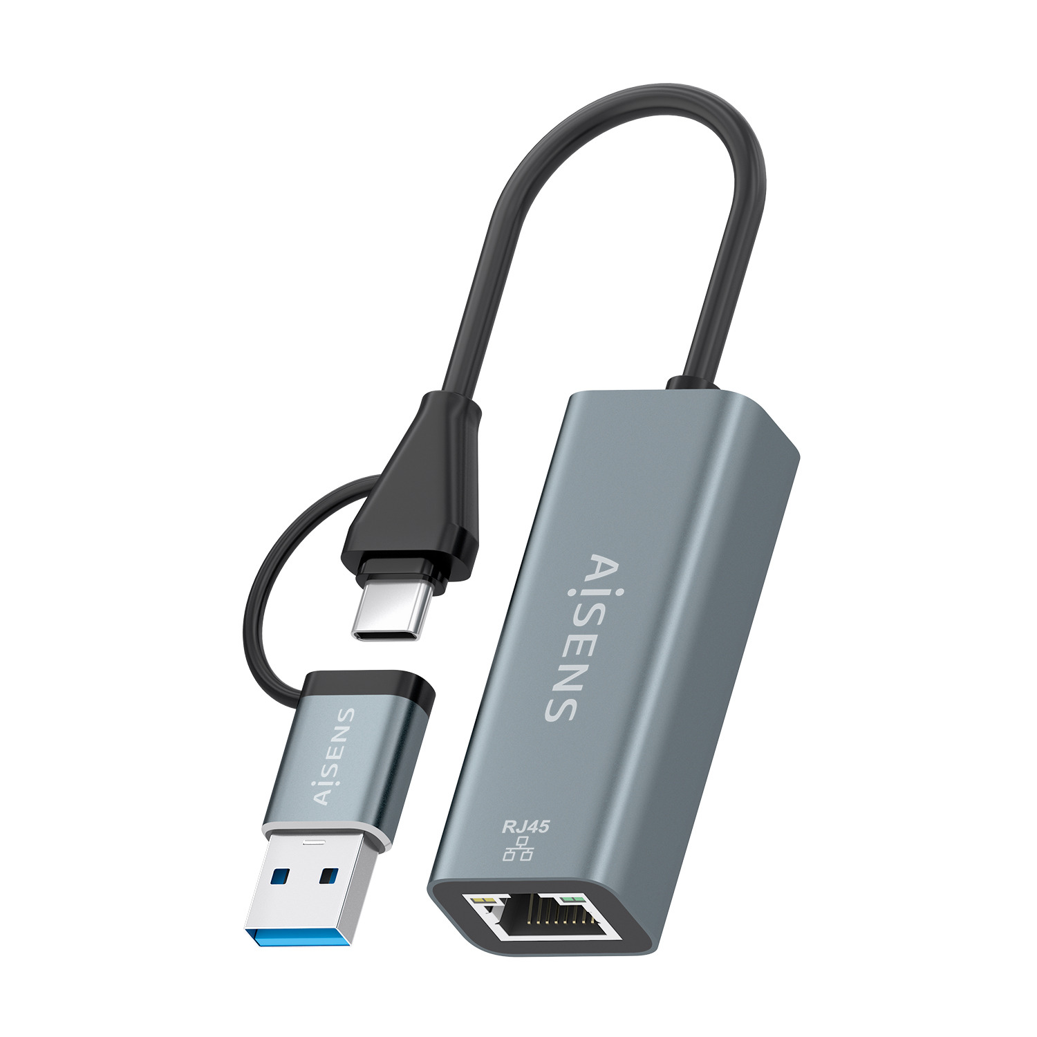 AISENS A109-1032 laptop dock/port replicator Wired USB 3.2 Gen 1 (3.1 Gen 1) Type-C Grey – image 3