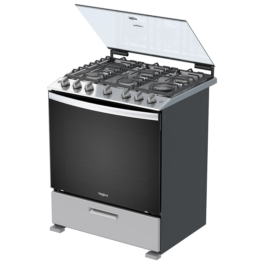 Whirlpool WFR5000D cooker Freestanding cooker Gas Grey – image 9