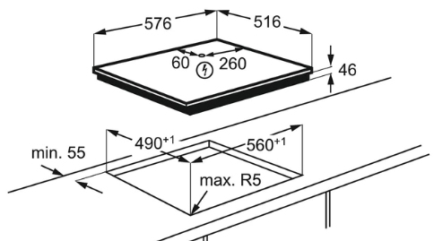 AEG IKS6447CXB Black Built-in – image 9