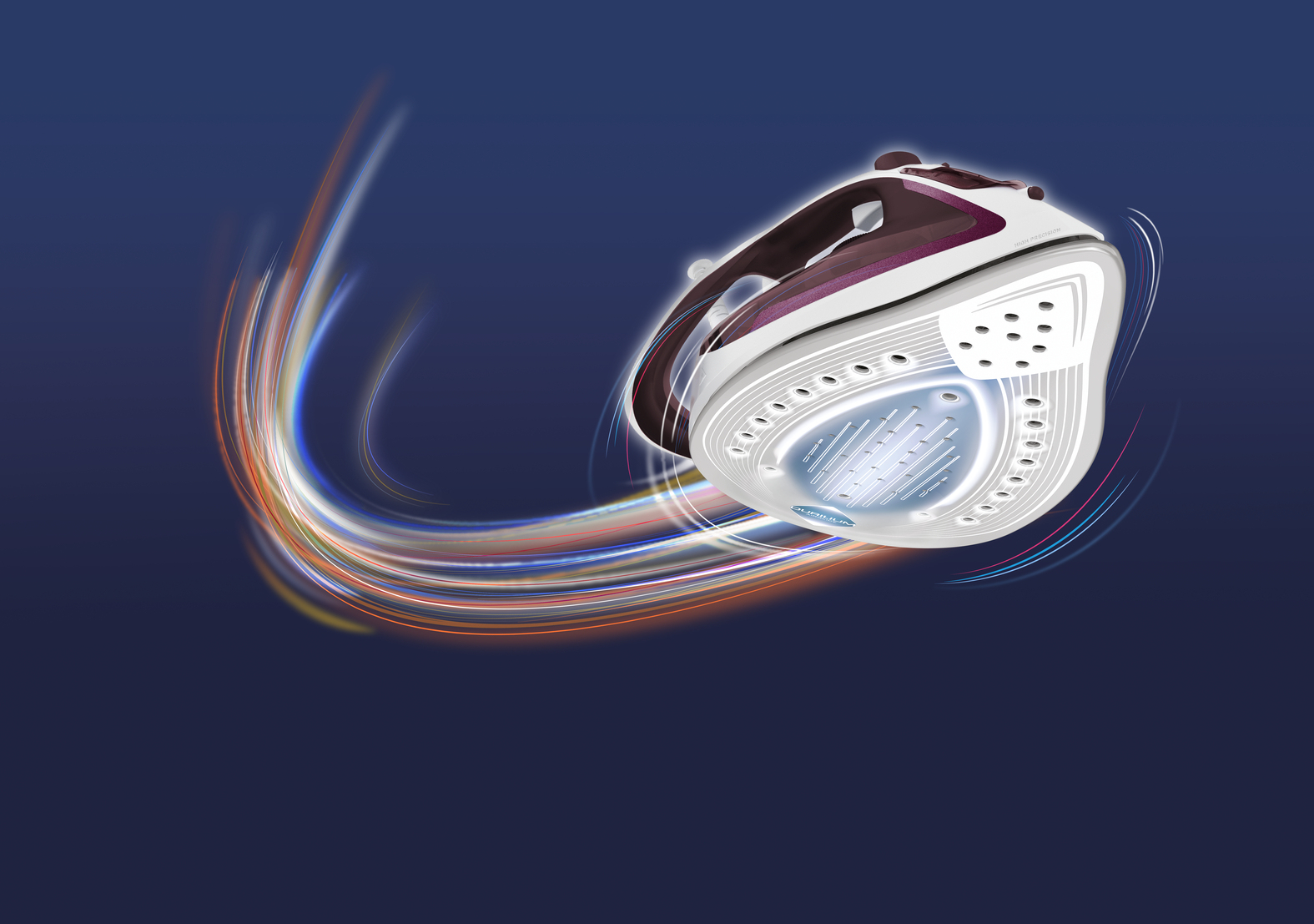 Tefal EasyGliss Plus FV5714 iron Dry & Steam iron Durilium soleplate – image 5