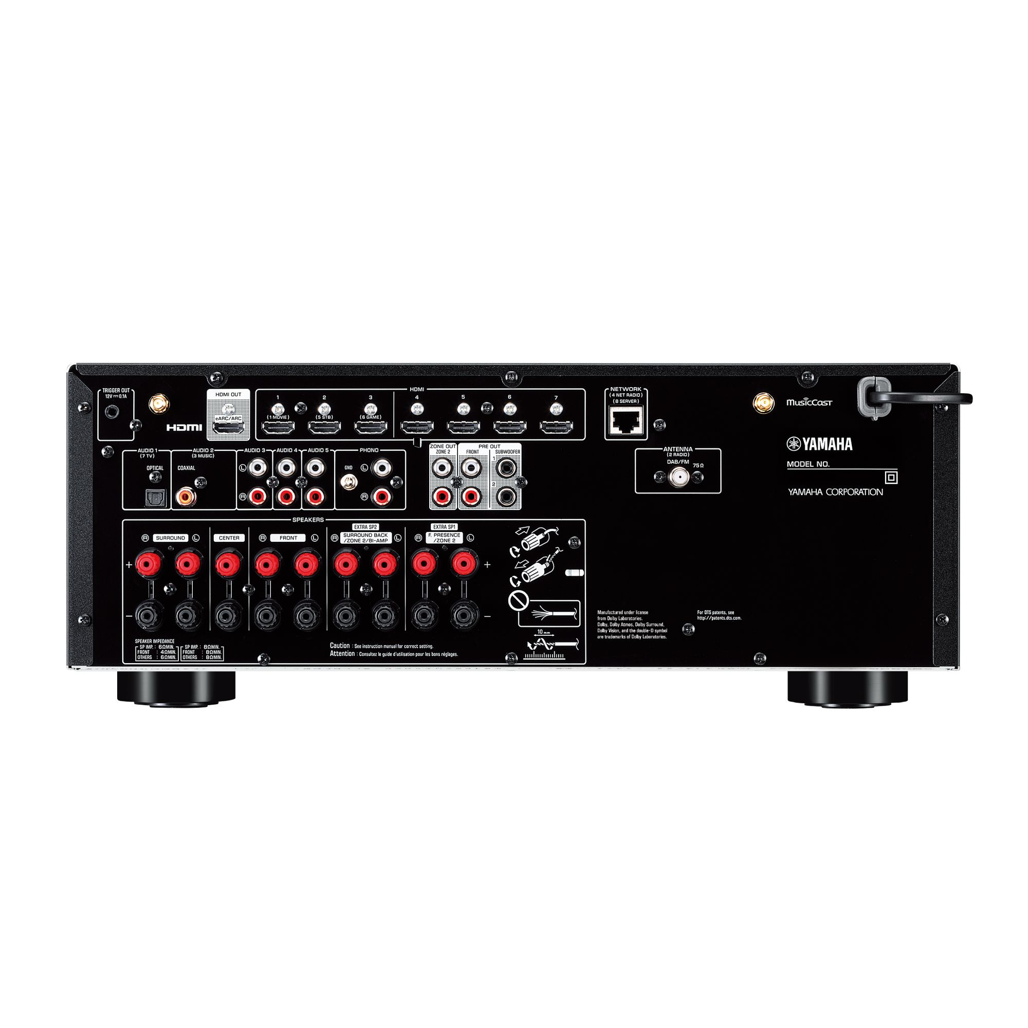 Yamaha RXV-6A 100 W 7.2 channels Surround 3D Black – image 3