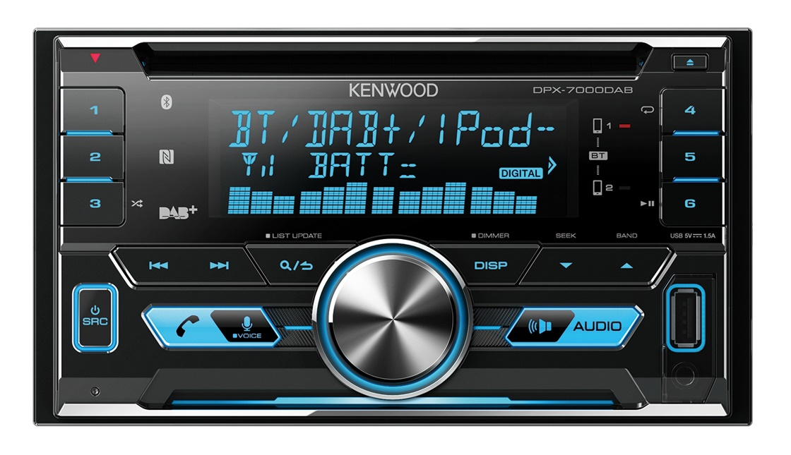 Kenwood DPX-7000DAB car media receiver Black – image 1