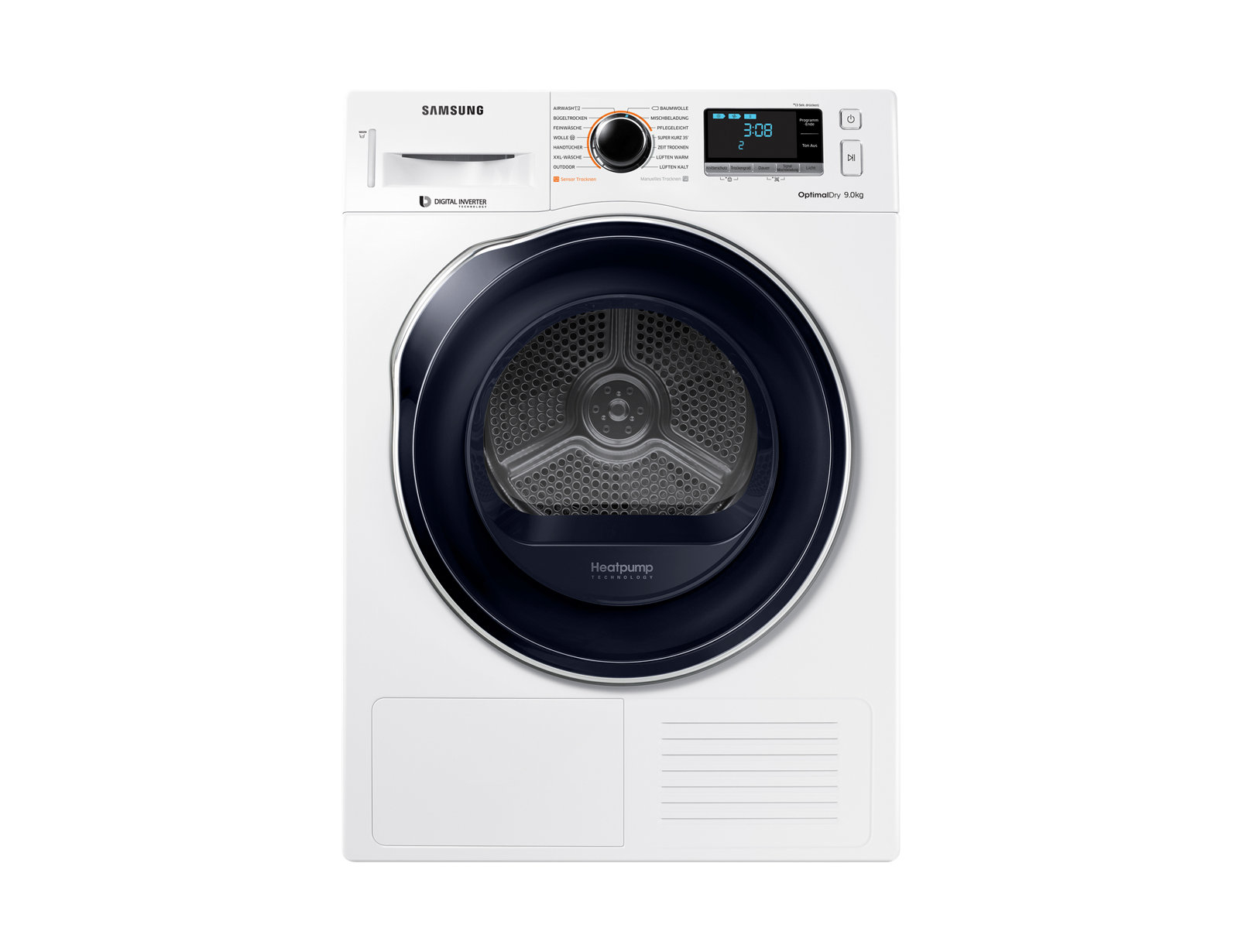 Samsung DV9AM6200CW/EG tumble dryer Freestanding Front-load – image 1