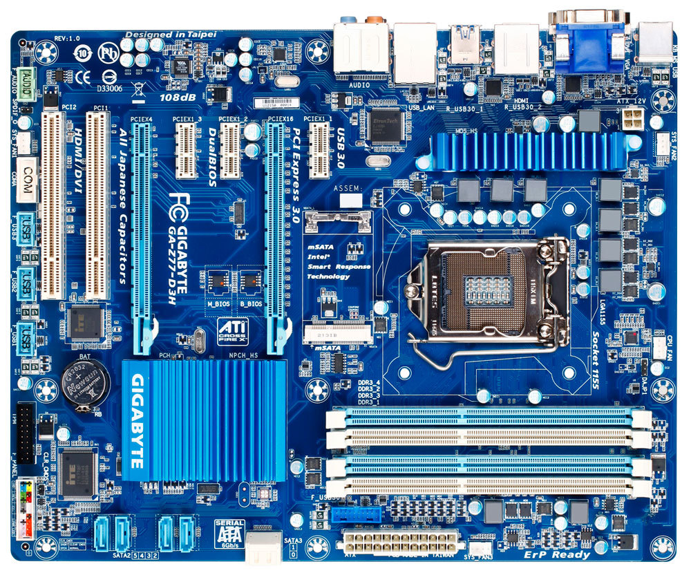 GIGABYTE GA-Z77-D3H motherboard LGA 1155 (Socket H2) ATX – image 2