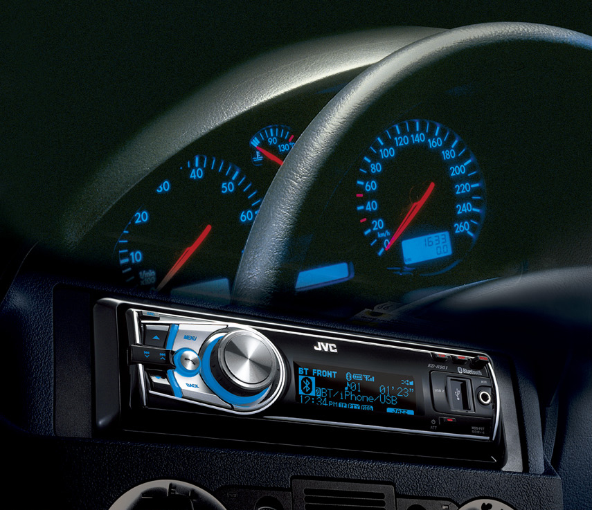 JVC KD-R901 car media receiver Black, Blue – image 1