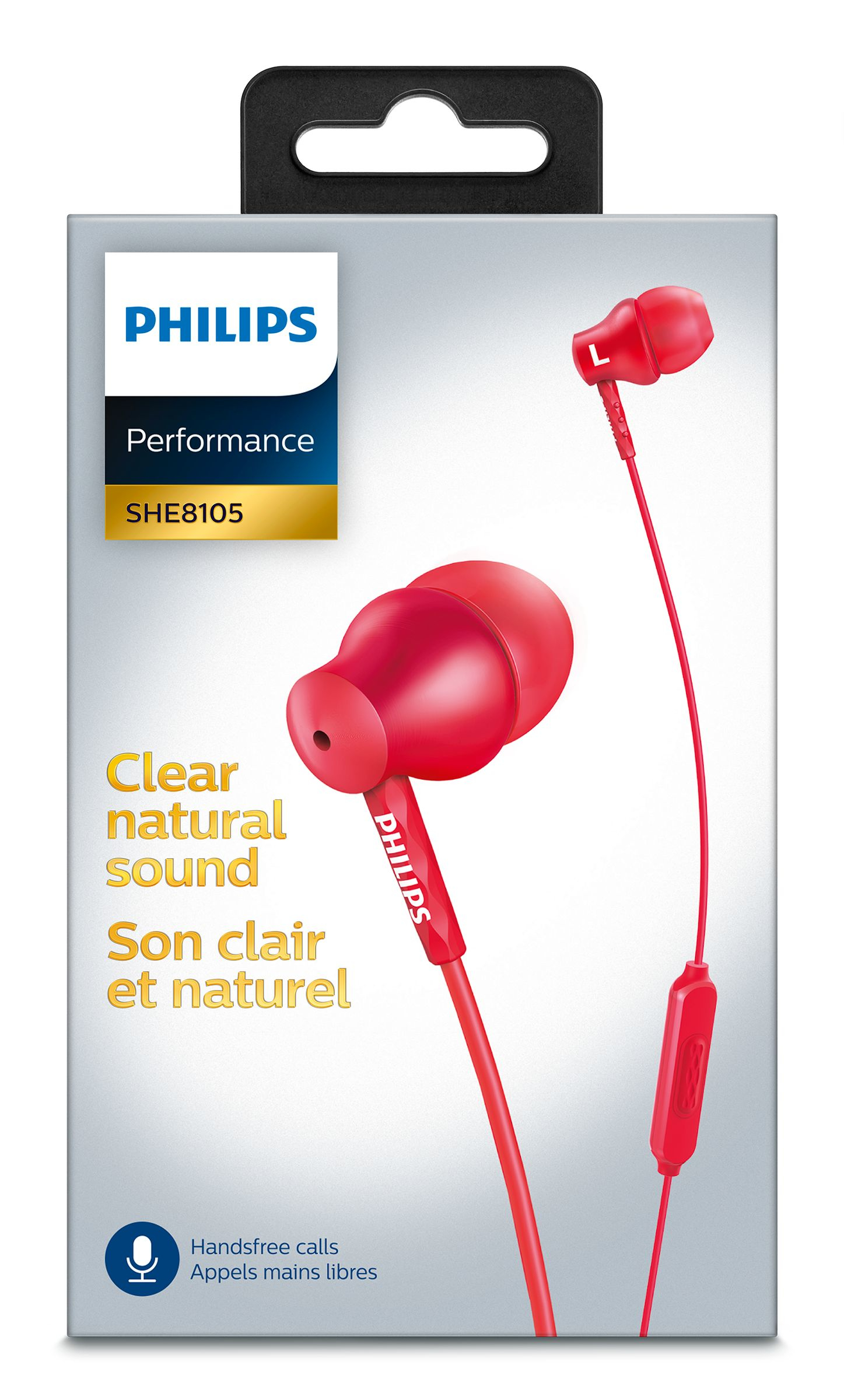 Philips SHE8105RD/27 headphones/headset Wired In-ear Red – image 2
