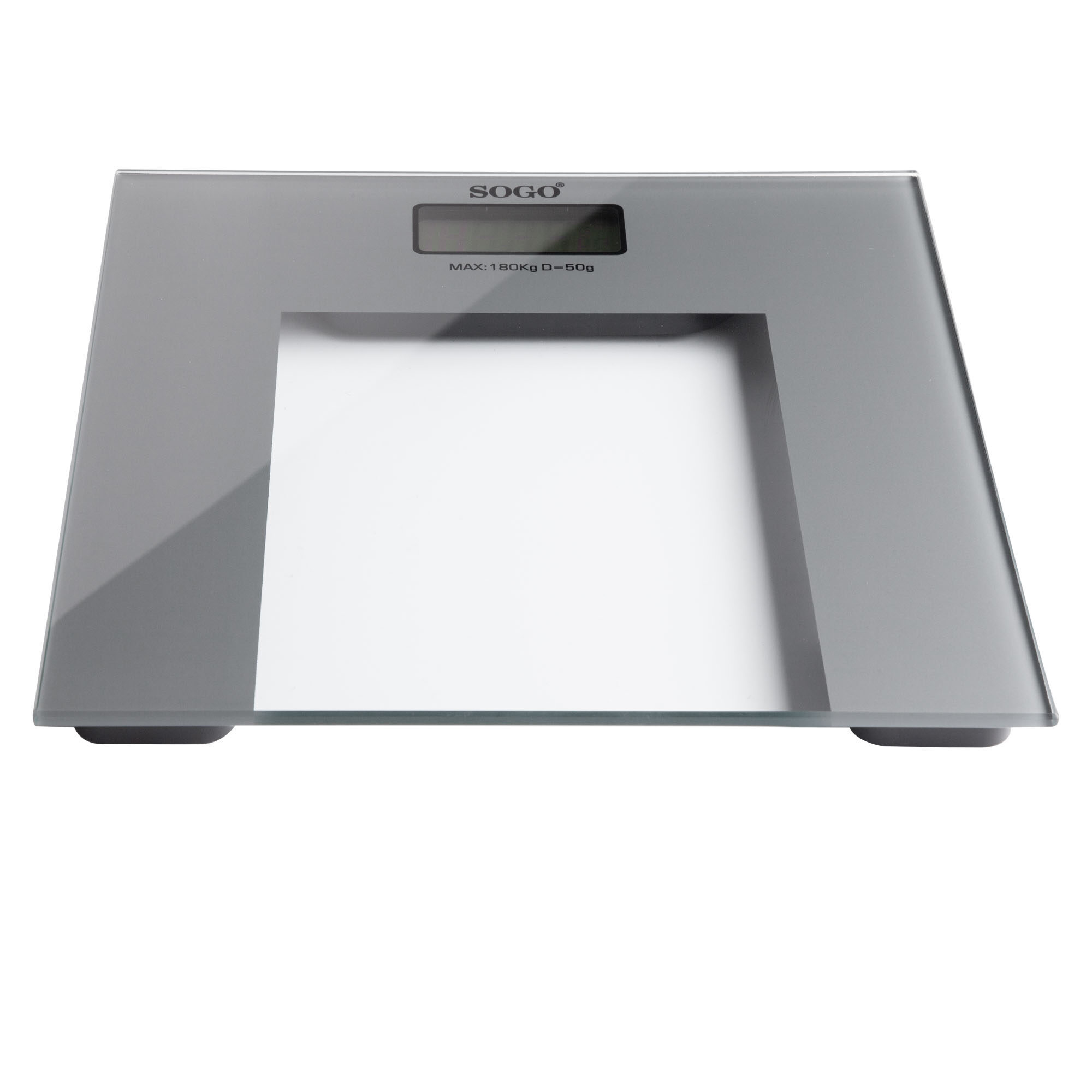 Sogo BAB-SS-2905 personal scale Square Grey, Transparent Electronic personal scale – image 2