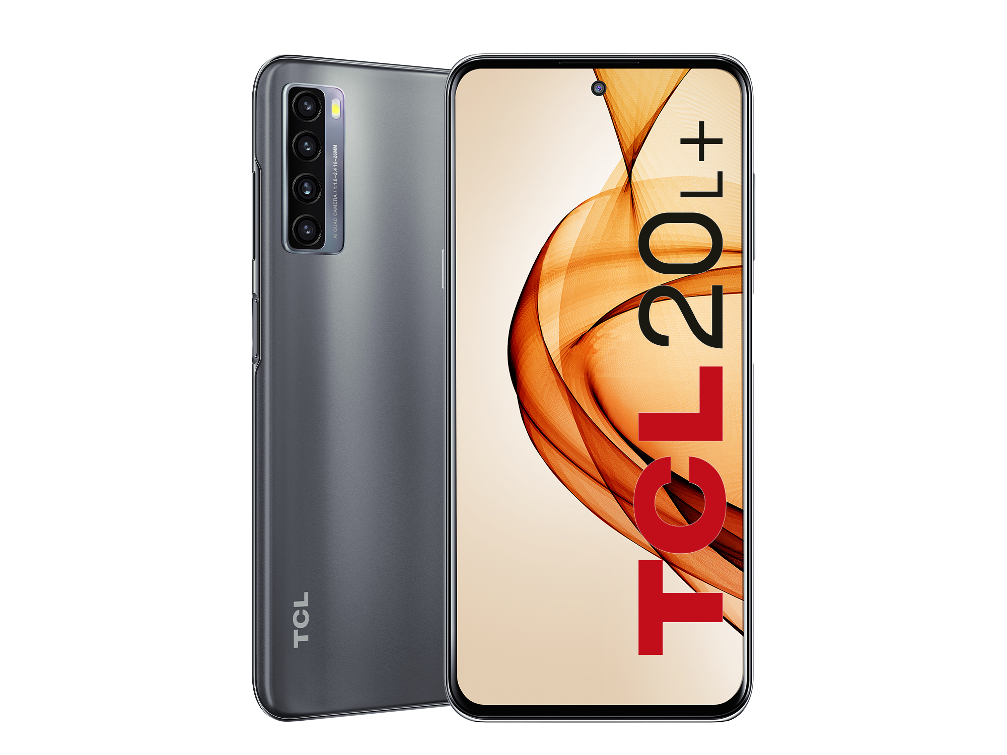 TCL 20 20L+ 16.9 cm (6.67") Hybrid Dual SIM Android 11 4G USB Type-C 6 GB 256 GB 5000 mAh Grey – image 1