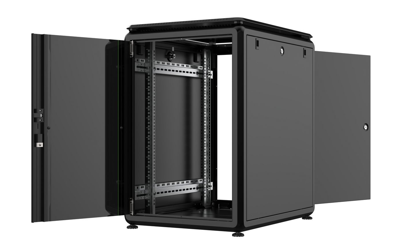 Lanview RDL16U68BL rack cabinet 16U Freestanding rack Black – image 2
