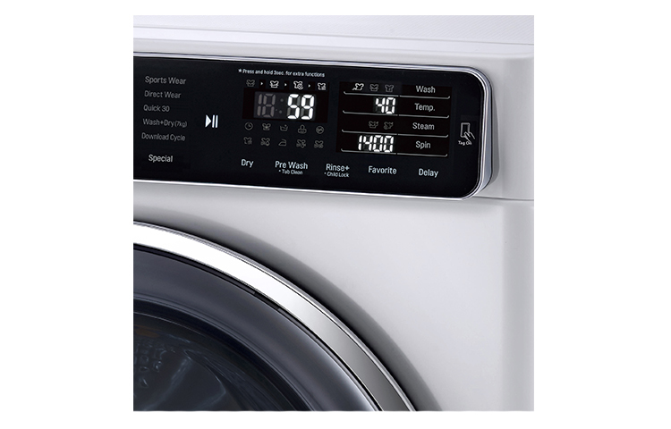 LG FH4U1JBH2N washer dryer Freestanding Front-load White – image 7