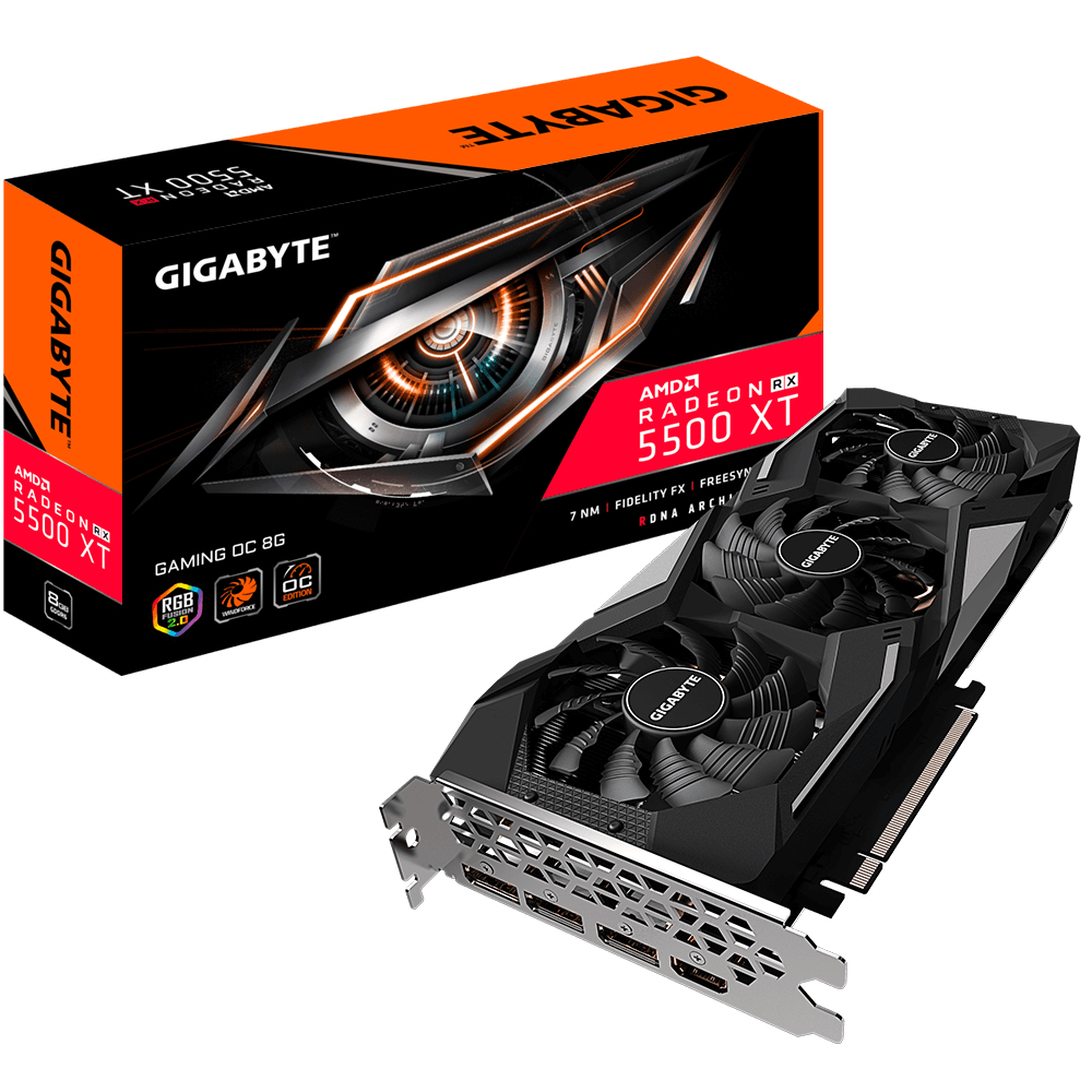 GIGABYTE Radeon RX 5500 XT GAMING OC 8G – image 1