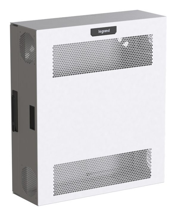 Legrand Compact Edge Cabinet, 4 RU, Perforated Door - White