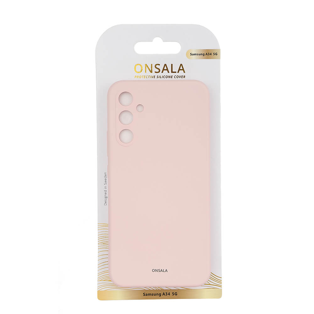 Onsala Phone Case Silicone Chalk Pink - Samsung Galaxy A34 – image 2