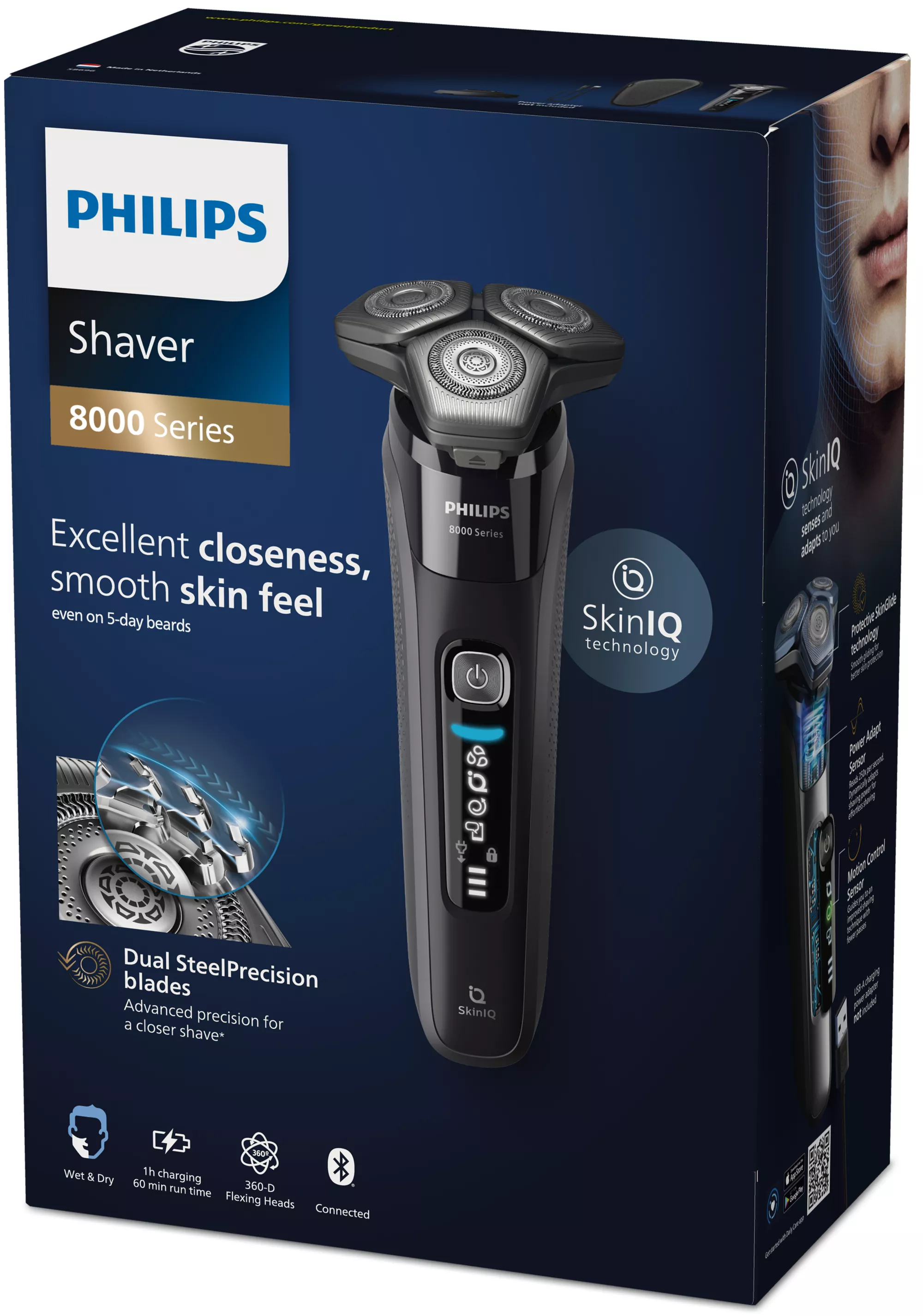 Philips SHAVER Series 8000 S8696/35R1 Refurbished Wet & Dry electric shaver – image 2