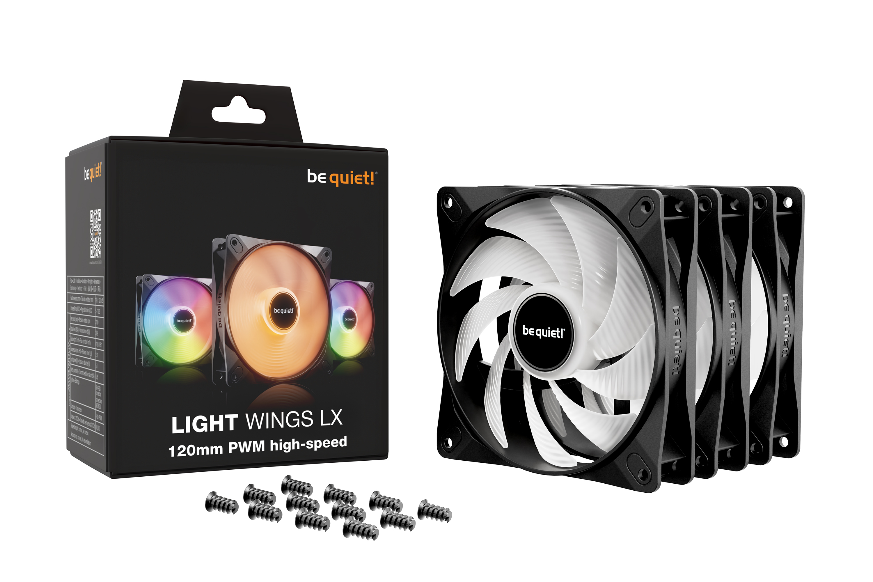 be quiet! Lüfter 120mm Light Wings LX PWM high speed 3x Lüfter