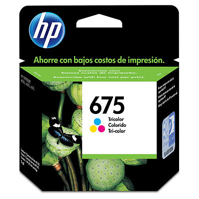 HP 675 ink cartridge 1 pc(s) Original Cyan, Magenta, Yellow
