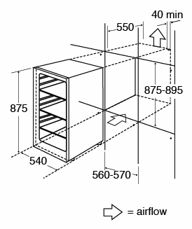 CDA FW422 fridge Built-in – image 2