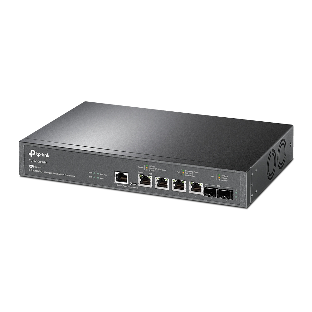 TP-Link JetStream 6-Port 10GE L2+ Managed Switch with 4-Port PoE++ – image 2