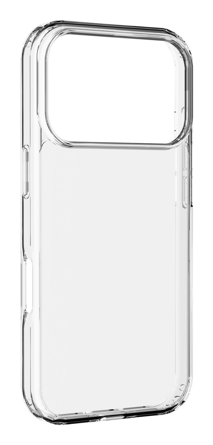 Funda móvil - CellularLine CLEAR STRONG, Para iPhone 17 Pro, Rígida, Ultrarresistente, Antibacteriana, Certificación Military Test, Transparente