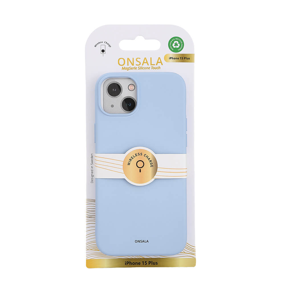 Onsala Phone Case with Silicone Feel MagSeries Light Blue - iPhone 15 Plus – image 2