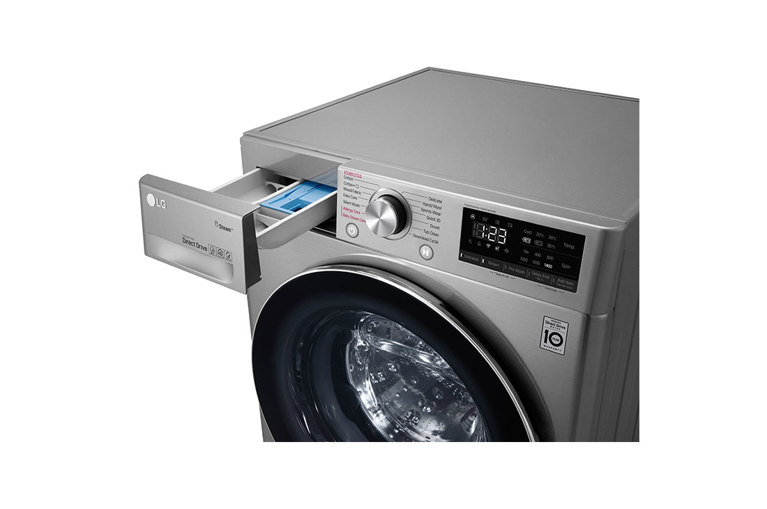 LG F2V5GGP2T washer dryer Freestanding Front-load Chrome – image 5