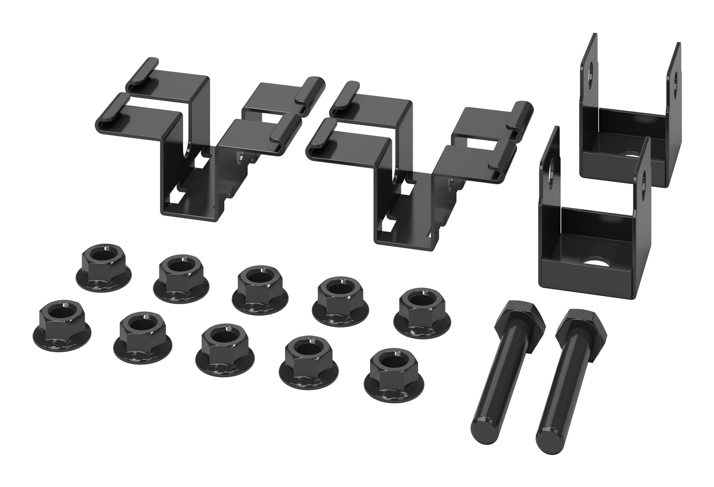 APC NetShelter Aisle Containment, Rod Mounting Brackets, Set of 2, Black