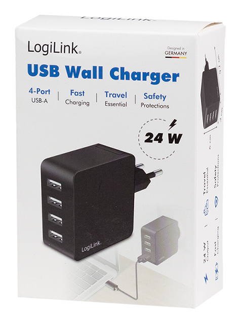 LogiLink PA0336 mobile device charger Universal Black AC Fast charging Indoor – image 4