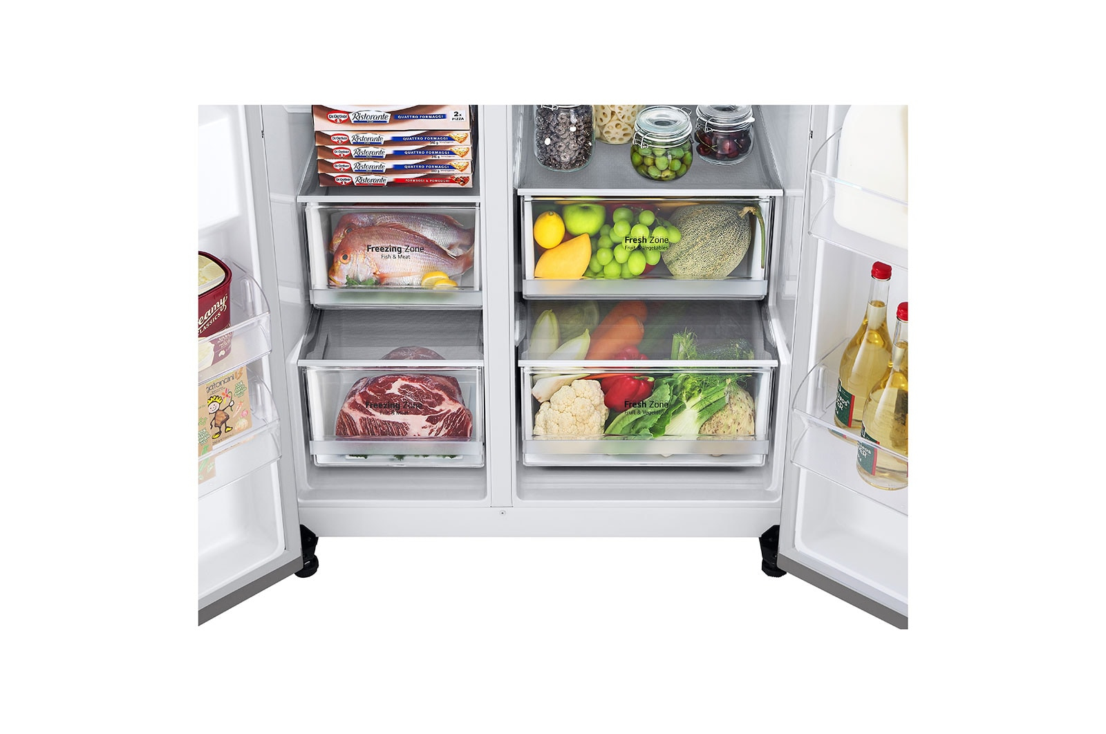 LG GSLV70DSTF side-by-side refrigerator Freestanding – image 6