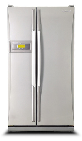 Daewoo FRS-2021IAL side-by-side refrigerator Freestanding