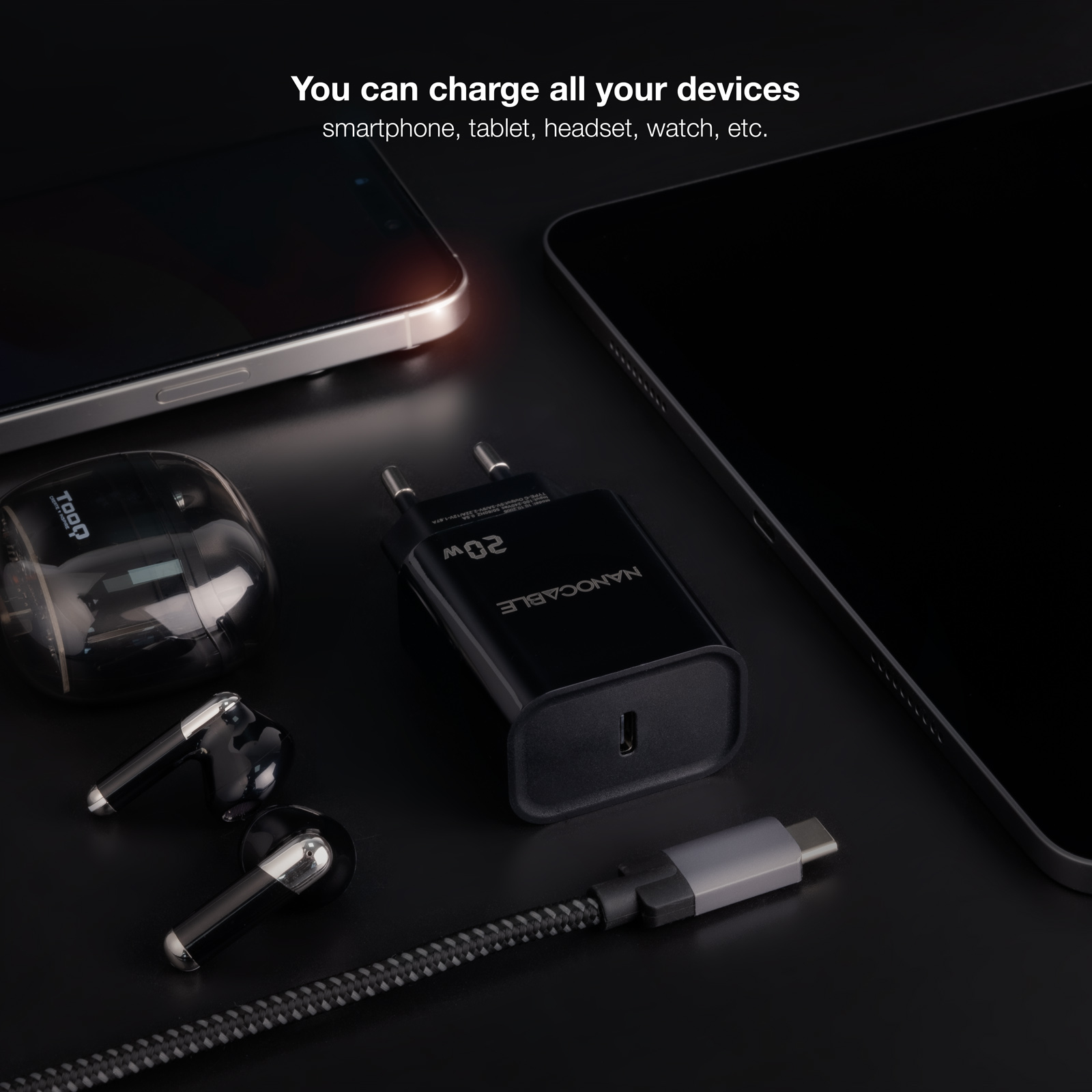 Nanocable 10.10.2006 mobile device charger Universal Black AC Indoor – image 3