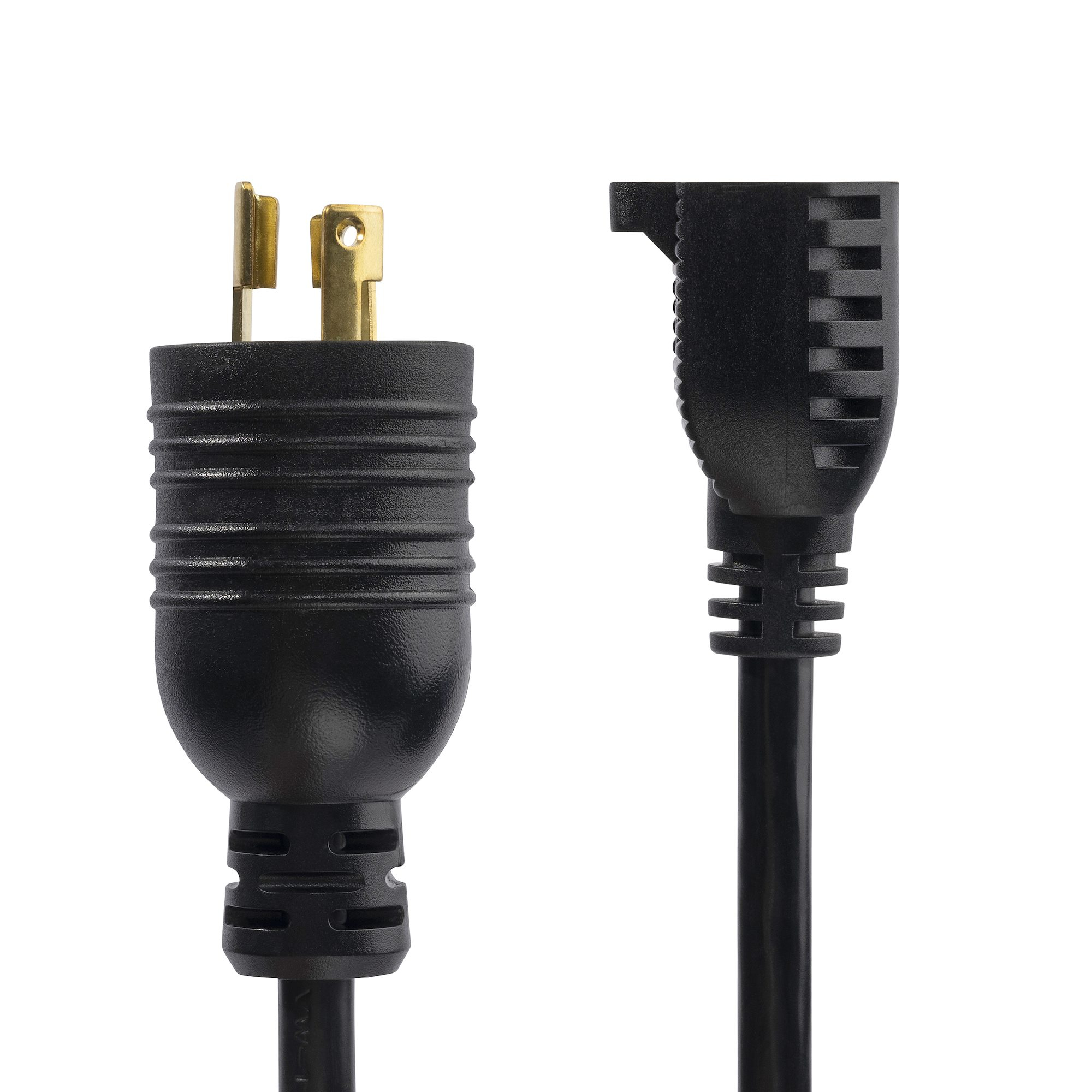 Resim StarTech.com 0.3m Güç Kablosu, NEMA L5-15P - NEMA 5-15R, Siyah