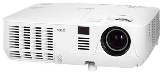 NEC V281W Standard throw projector 2800 ANSI lumens DLP WXGA (1280x800) 3D White