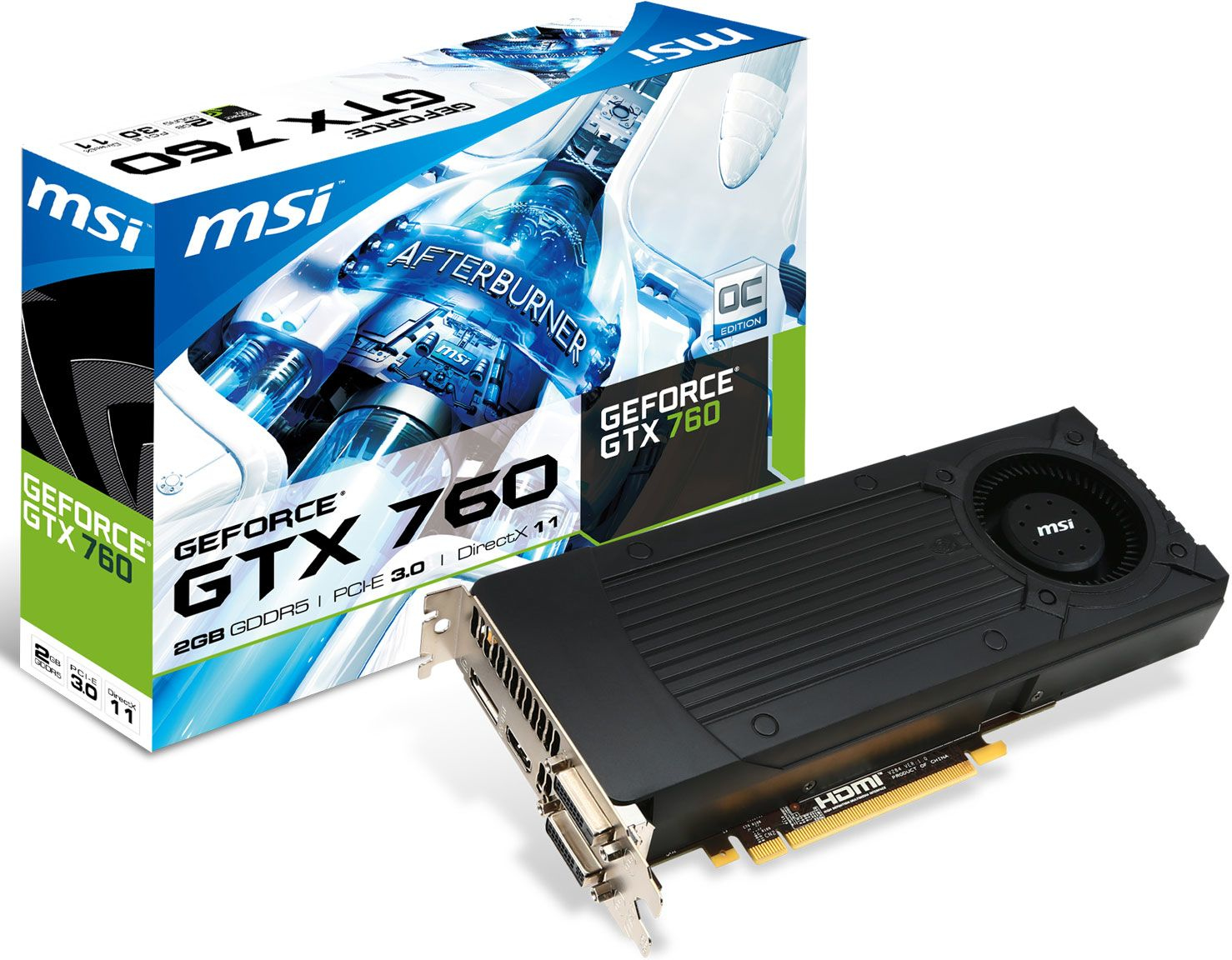 MSI V284-087R graphics card NVIDIA GeForce GTX 760