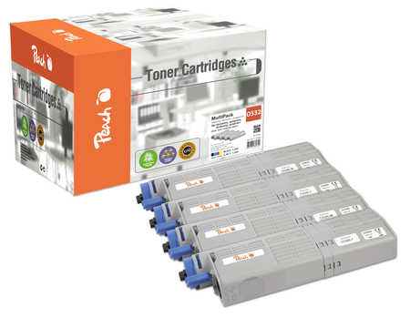 Peach PT1077 toner cartridge 5 pc(s) Compatible Black, Cyan, Magenta, Yellow