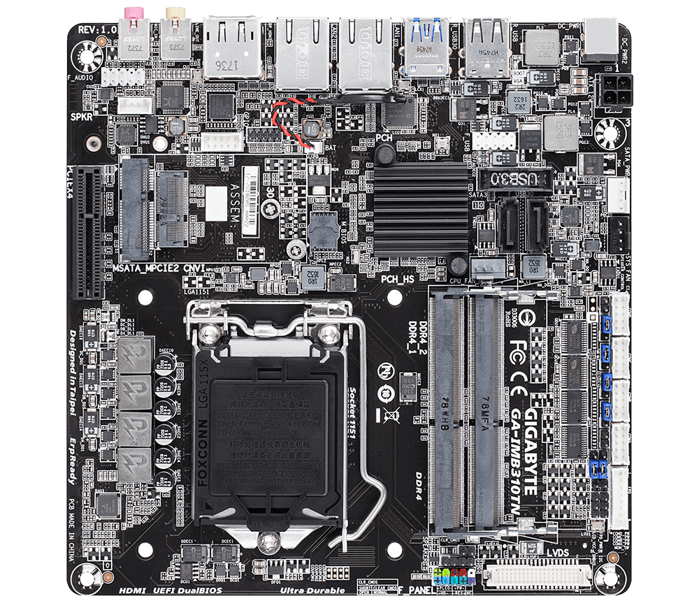 GIGABYTE GA-IMB310TN motherboard Intel® H310 mini ITX
