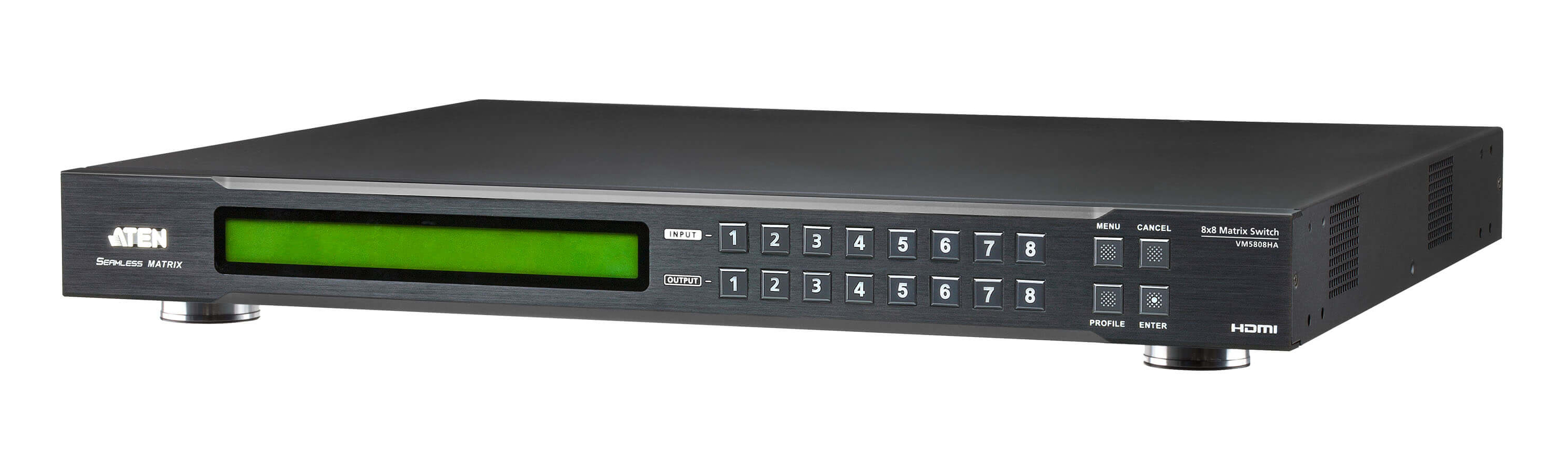 ATEN VM5808HA - Video/audio switch - 8 x 8 HDMI matrix with scaler - rack-mountable