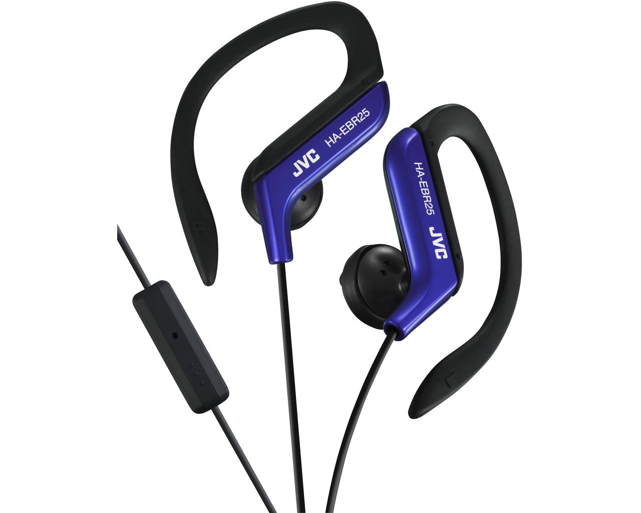 JVC HA-EBR25-A-E Ear clip headphones for sport with remote & mic