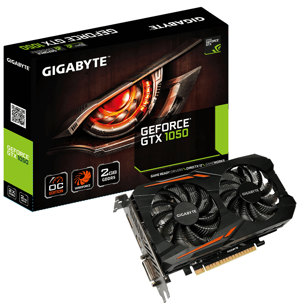 GIGABYTE GV-N1050OC-2GD graphics card NVIDIA GeForce GTX 1050