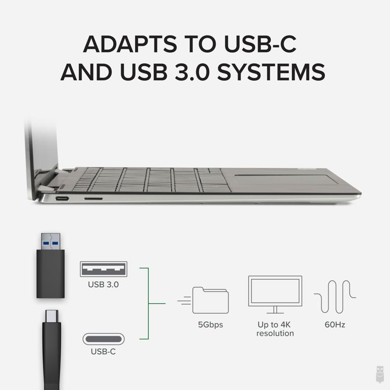 Plugable Technologies 4K DisplayPort and HDMI Dual Monitor Adapter for USB 3.0 and USB-C, Compatible with Windows – image 4