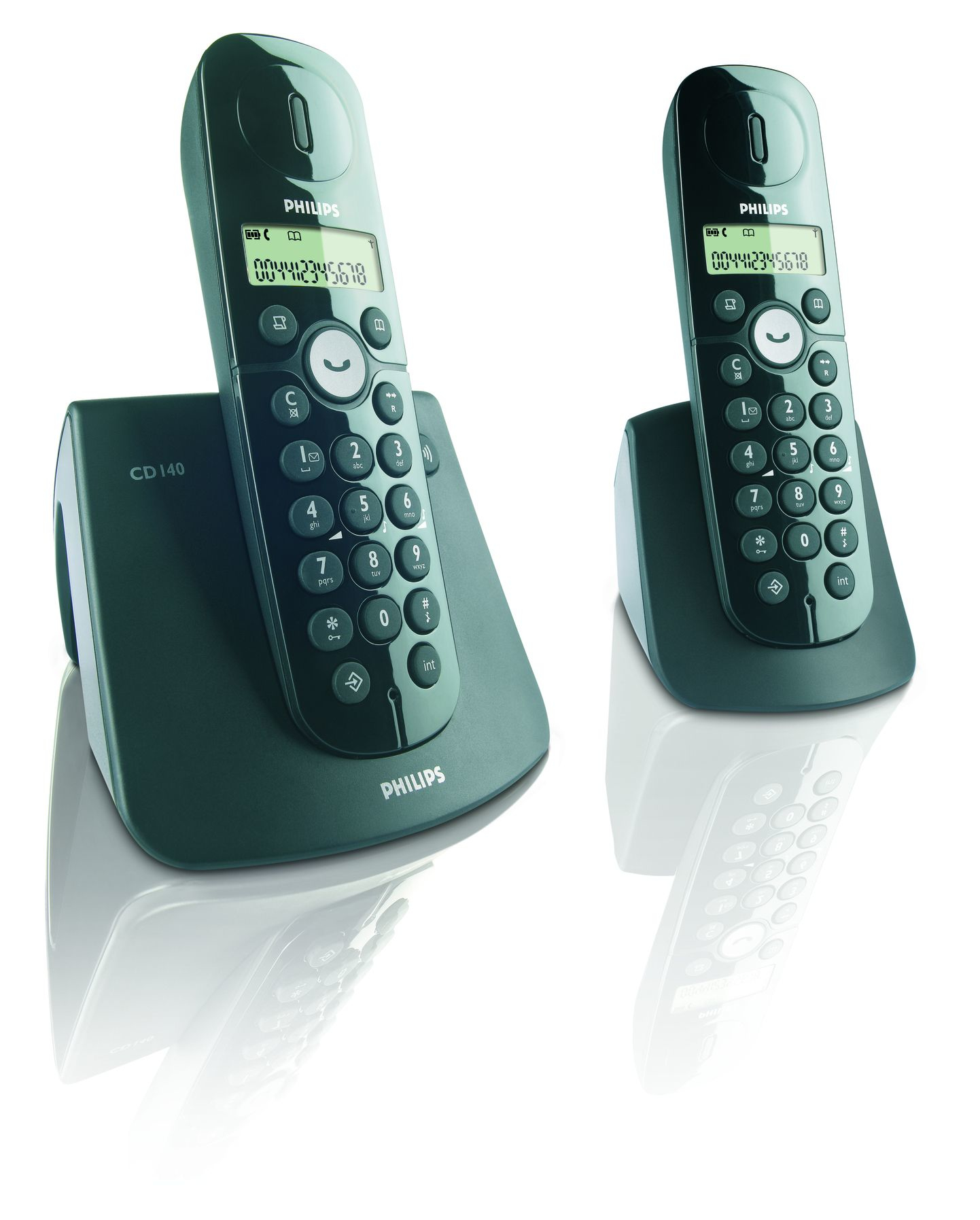 Philips CD1402B/78 telephone Caller ID Black