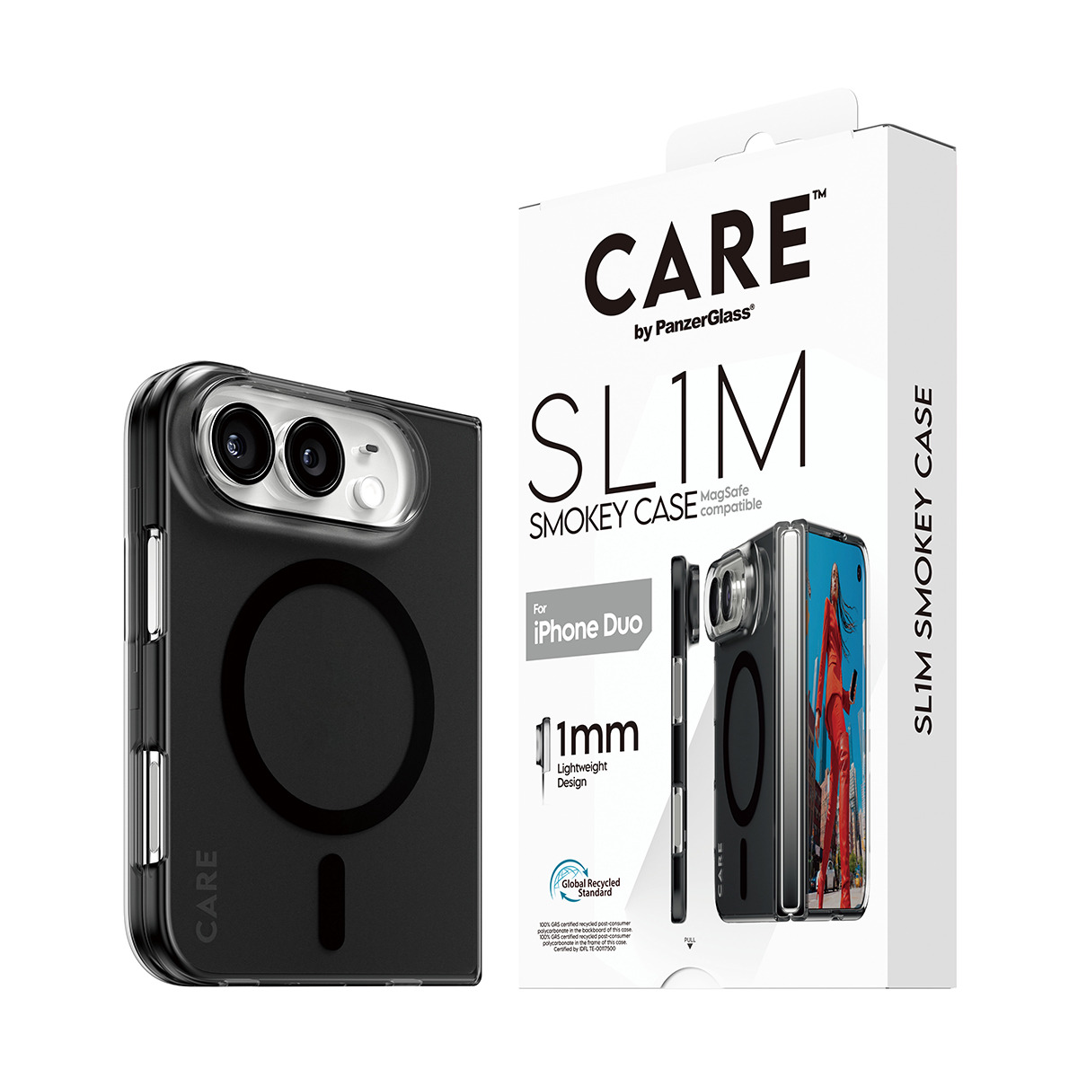 PanzerGlass CARE™ by PanzerGlass® SL1M Case Smokey w. Black MagSafe iPhone Duo – image 6