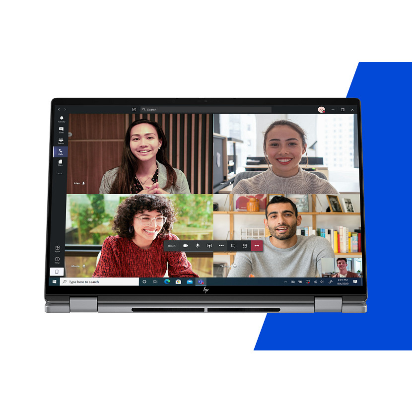 HP OmniBook X Flip Next Gen AI 16-ar0012na Copilot+ PC AMD Ryzen™ AI 7 350 Hybrid (2-in-1) 40.6 cm (16″) Touchscreen 2K 16 GB LPDDR5x-SDRAM 1 TB SSD Wi-Fi 7 (802.11be) Windows 11 Home Silver image 15