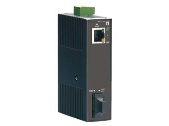 LevelOne 10/100 Industrial Media Converter, SC SM 20KM, -10 ~ 60C – image 2