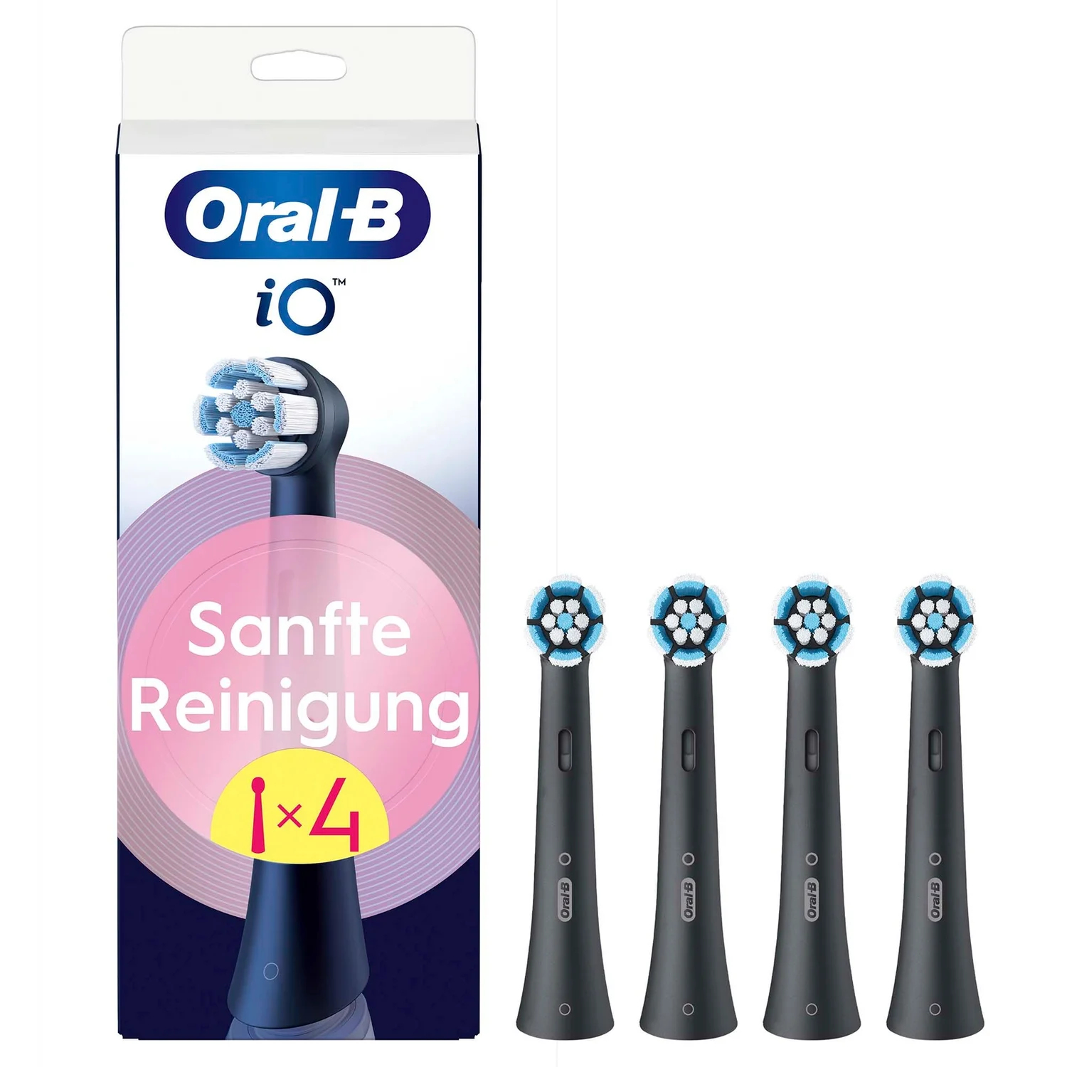 Oral-B 194631 testina per spazzolino 4 pz Nero